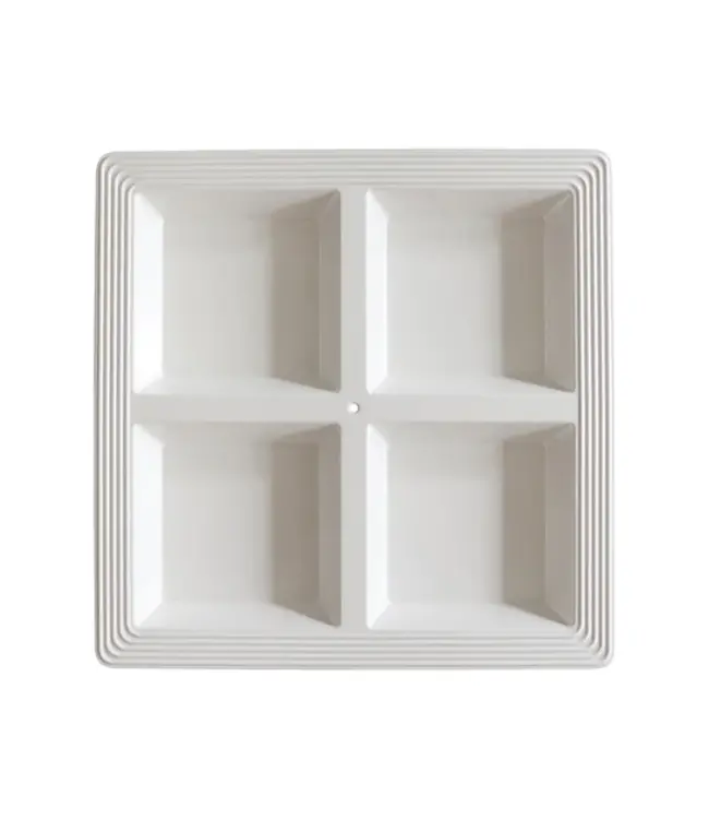 Nora Fleming Pinstripe Melamine Sectional Server