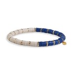 Ink & Alloy Grace Lapis Stretch Bracelet