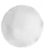 Q Squared Ruffle White Melamine Round Platter