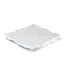 Q Squared Ruffle White Melamine Square Small Platter