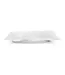 Q Squared Ruffle White Melamine Square Small Platter