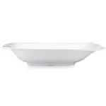 Ruffle White Melamine Rectangle Shallow Serving Bowl