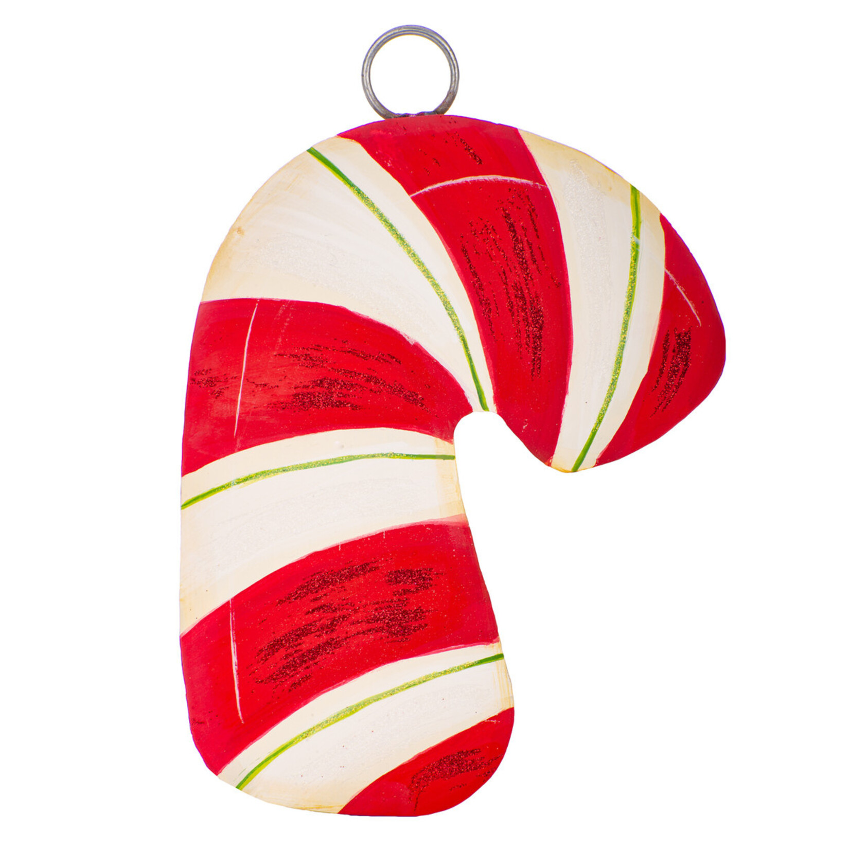 Round Top Mini Candy Cane Charm