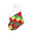 Round Top Mini Checked Stocking Charm