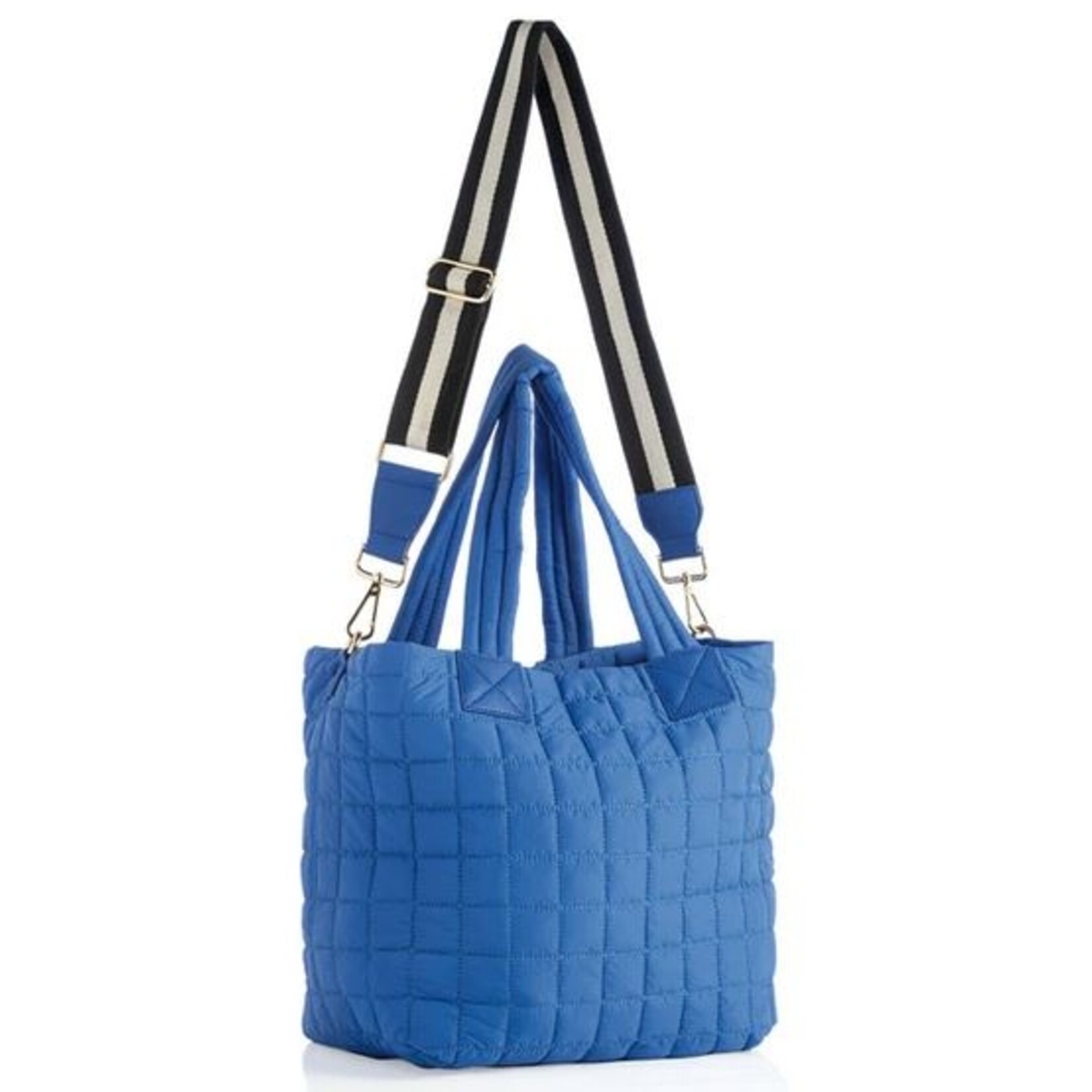 Ezra Ultramarine Quilted Nylon Tote