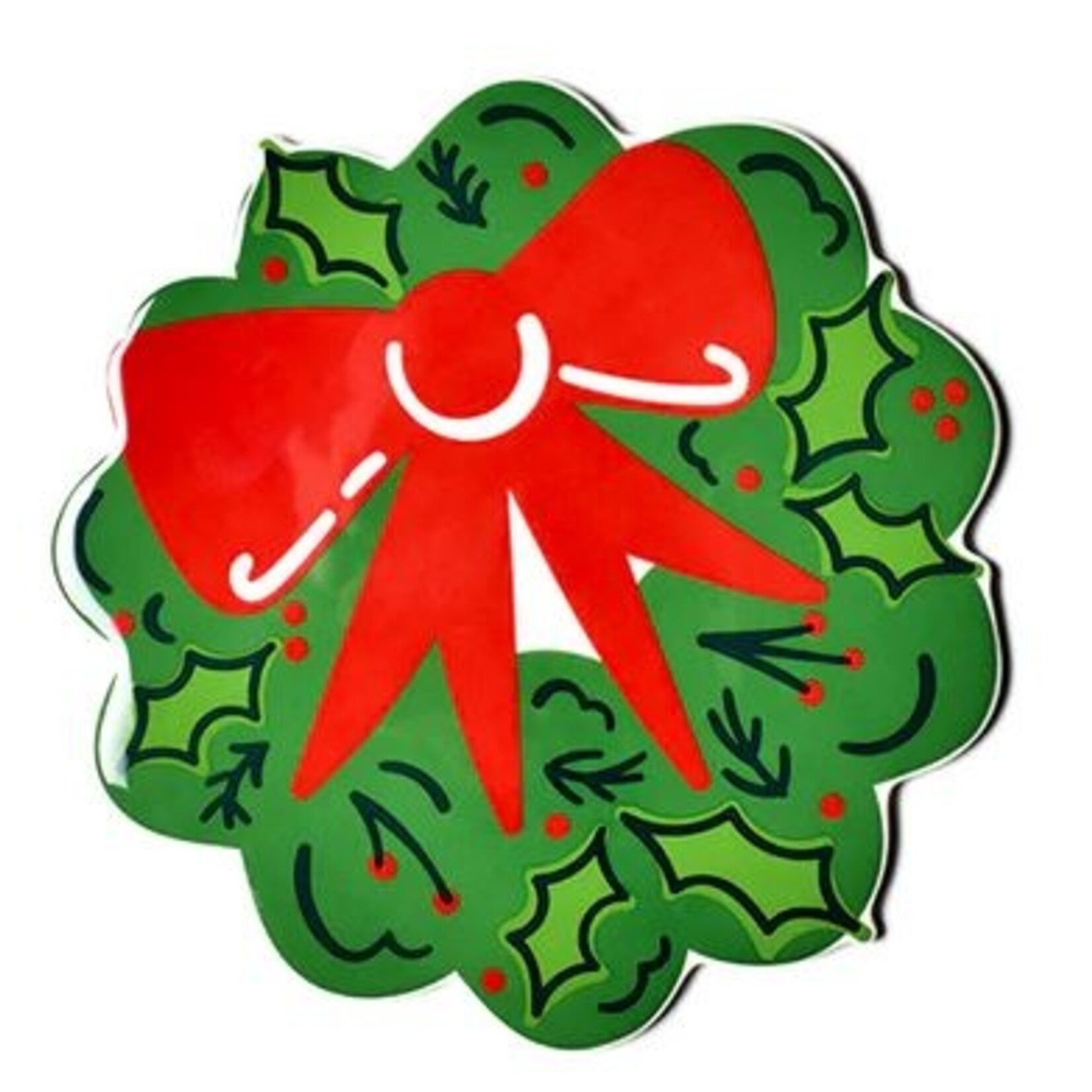 Happy Everything Holly Wreath Big Attachment