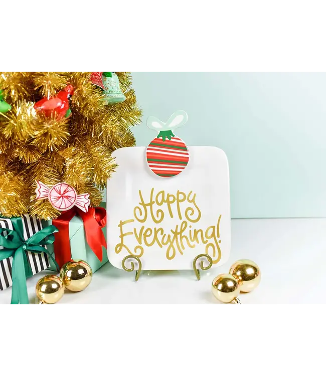 Happy Everything Striped Ornament Mini Attachment