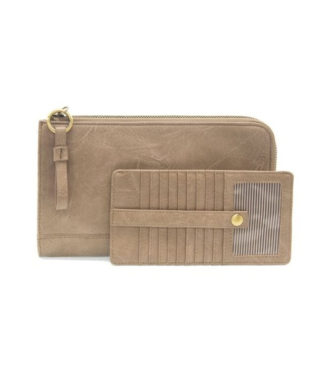 Joy Susan Karina Shiitake Wristlet & Wallet