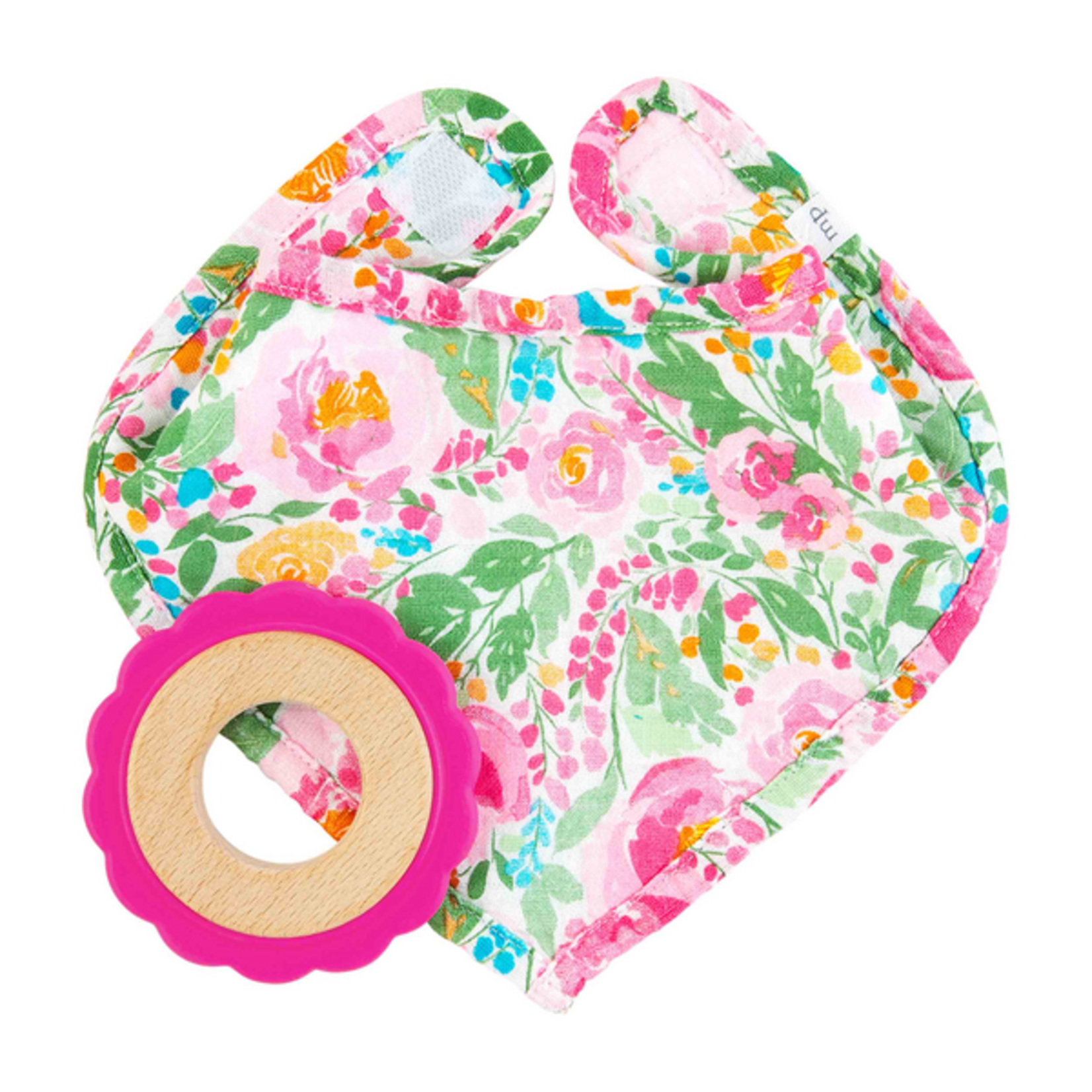 Floral Bib & Teether Set