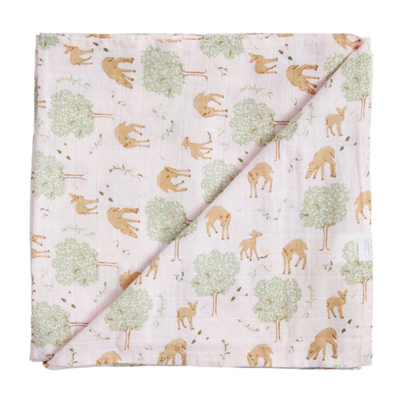Girl's Deer Swaddle Blanket