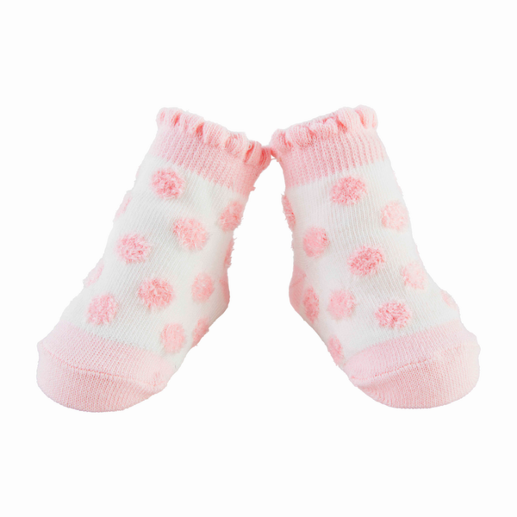 Pink Polka Dot Baby Socks