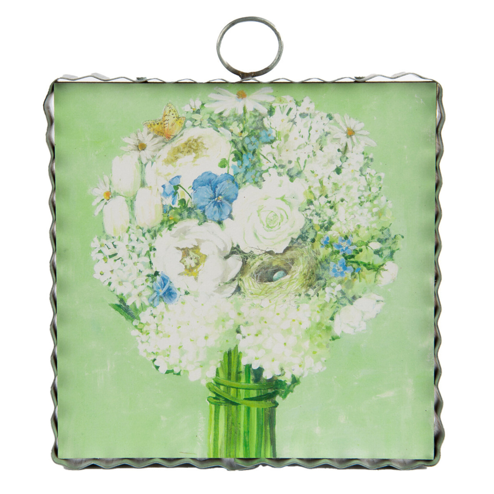 Round Top Mini Floral Bouquet Print