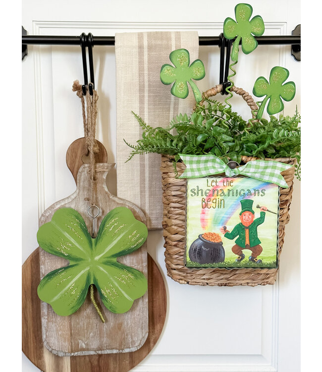 Round Top Mini Four-Leaf Clover Charm