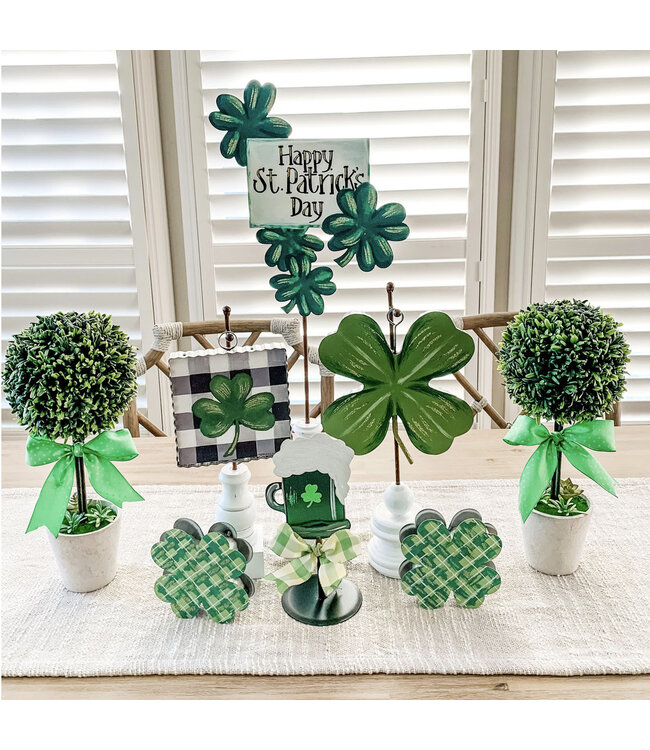 Round Top Mini Four-Leaf Clover Charm