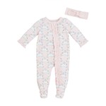 Pink Bunny Sleeper & Headband Set 3-6M