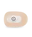Almond Beige Large Flat Round Clip