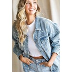 Bibi Haley Pearl Denim Jacket