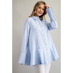 Easel Audrey Light Blue Stripe Tunic