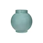 Opaque Blue Glass Vase