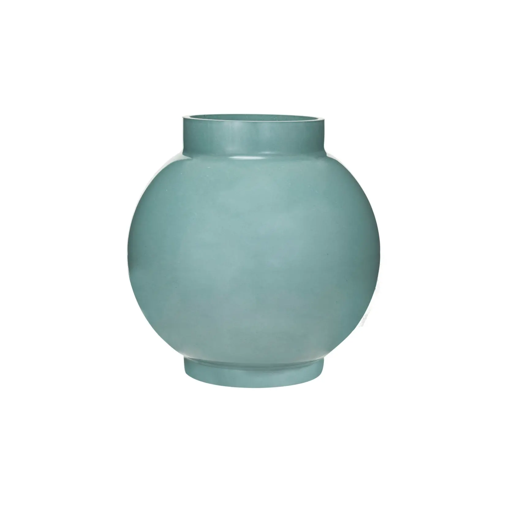 Opaque Blue Glass Vase