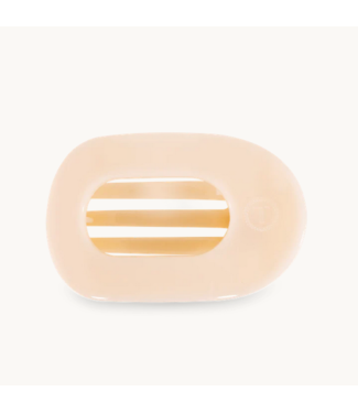 Teleties Almond Beige Large Flat Round Clip
