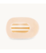 Almond Beige Large Flat Round Clip