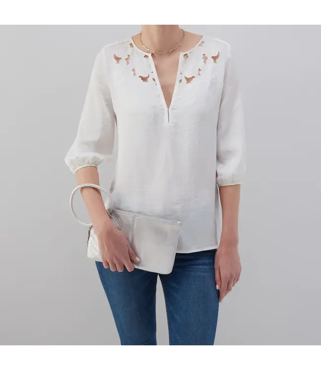 Hobo Sable Wristlet Silver