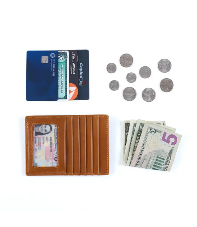 Hobo Euro Slide Card Case Truffle