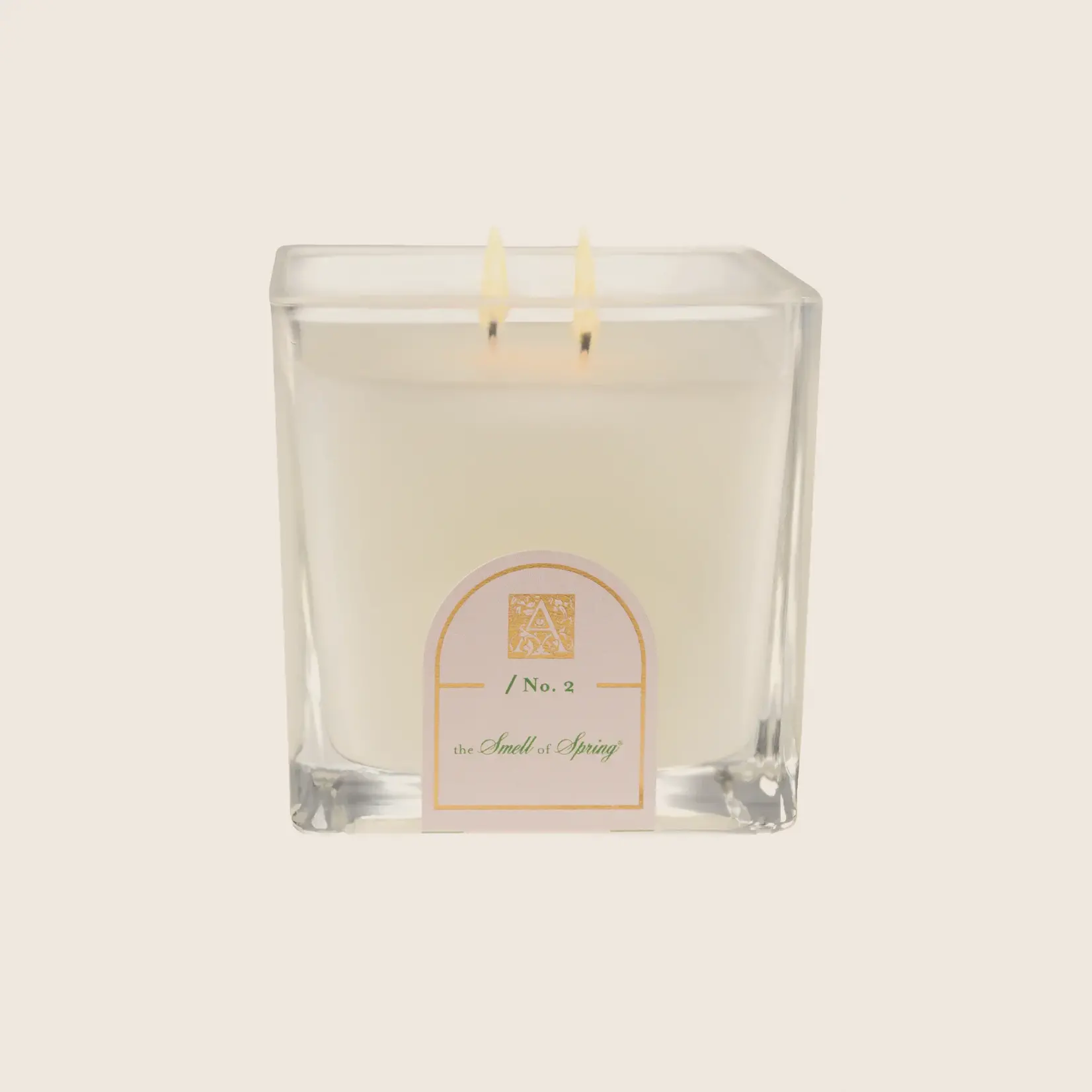 Aromatique The Smell of Spring Cube Glass Candle 12oz