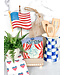Round Top Mini Waving Flag Charm