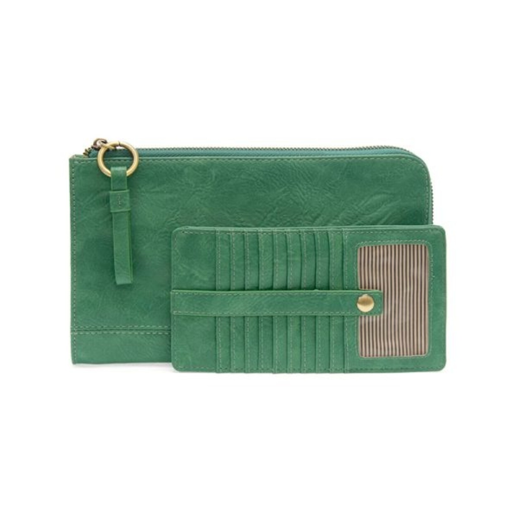 Joy Susan Karina Sea Green Wristlet & Wallet