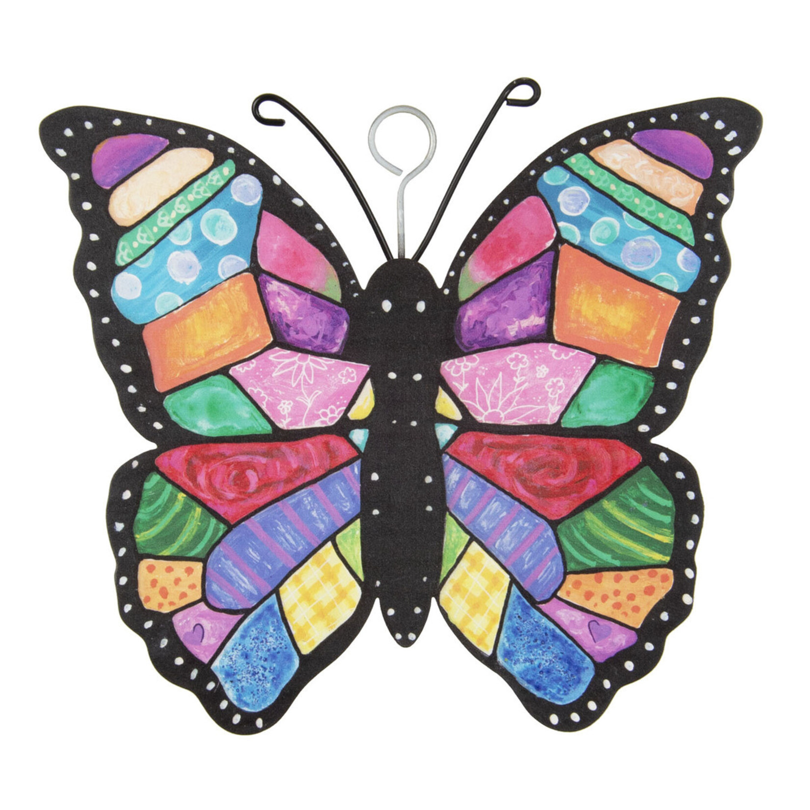 Round Top Mini Colorful Butterfly Charm