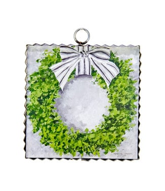 Mini Boxwood Wreath Print