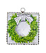Round Top Mini Boxwood Wreath Print