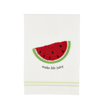 Watermelon Fruit Crochet Towel