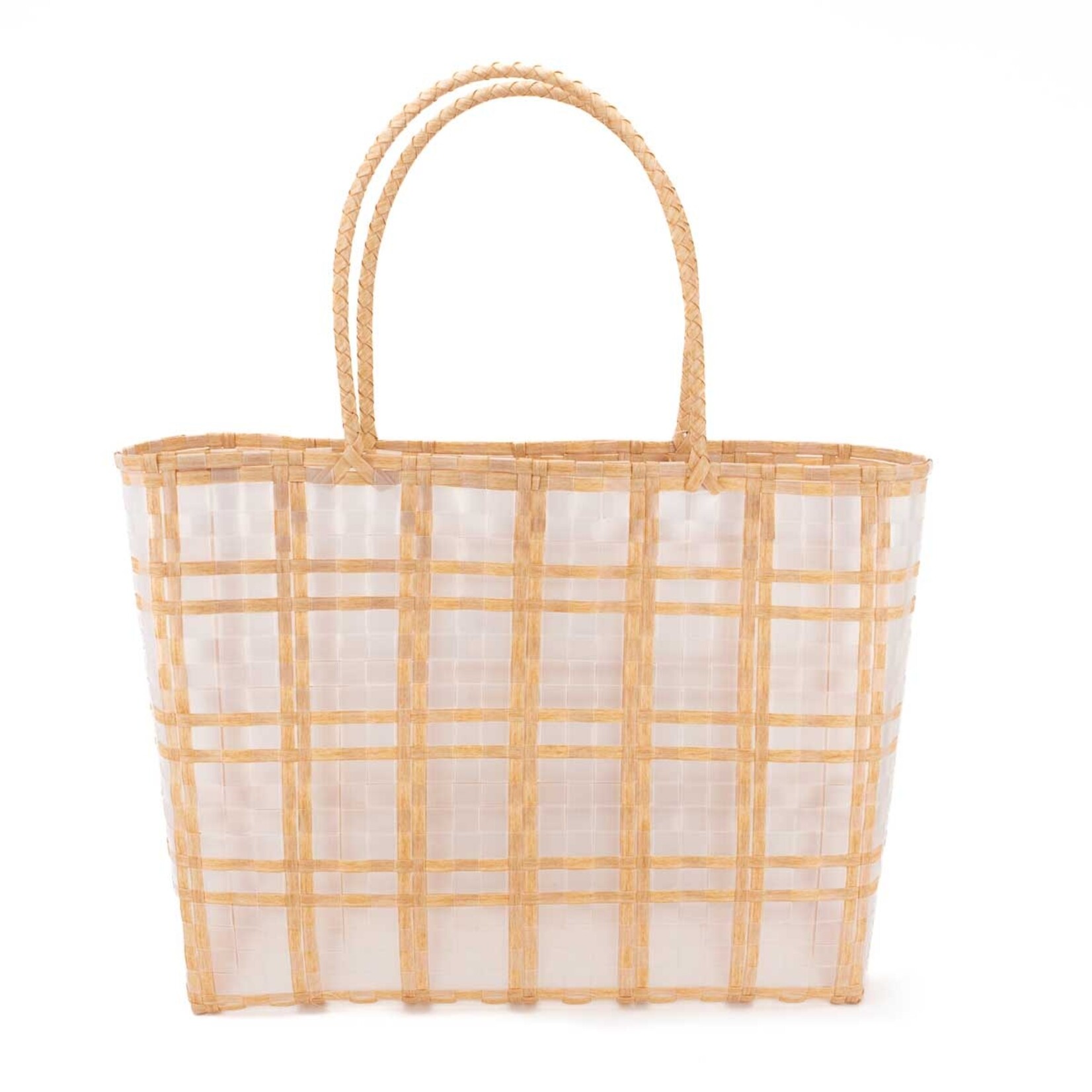 Keone Light Natural  Woven Beach Tote