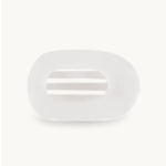 Teleties Coconut White Small Flat Round Clip