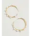 Spartina Swell Hoop Earrings Pearl