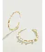 Spartina Swell Hoop Earrings Pearl