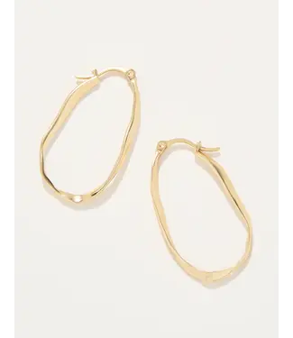Spartina Isle of Hope Hoop Earrings Gold
