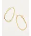 Spartina Isle of Hope Hoop Earrings Gold