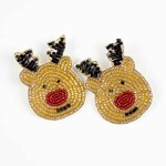 Rudolph Beaded Earrings
