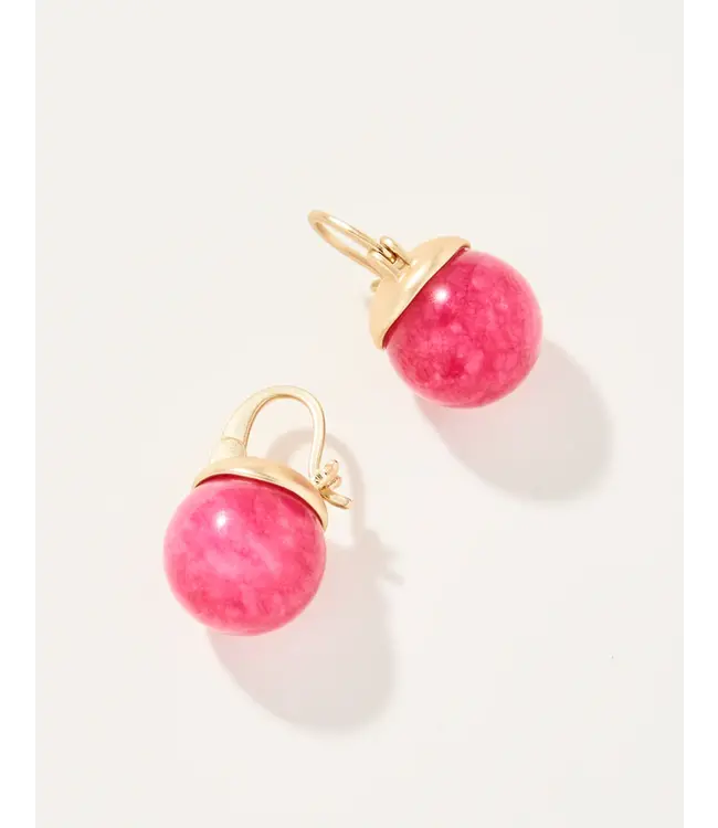 Spartina Appoline Earrings Pink Jade