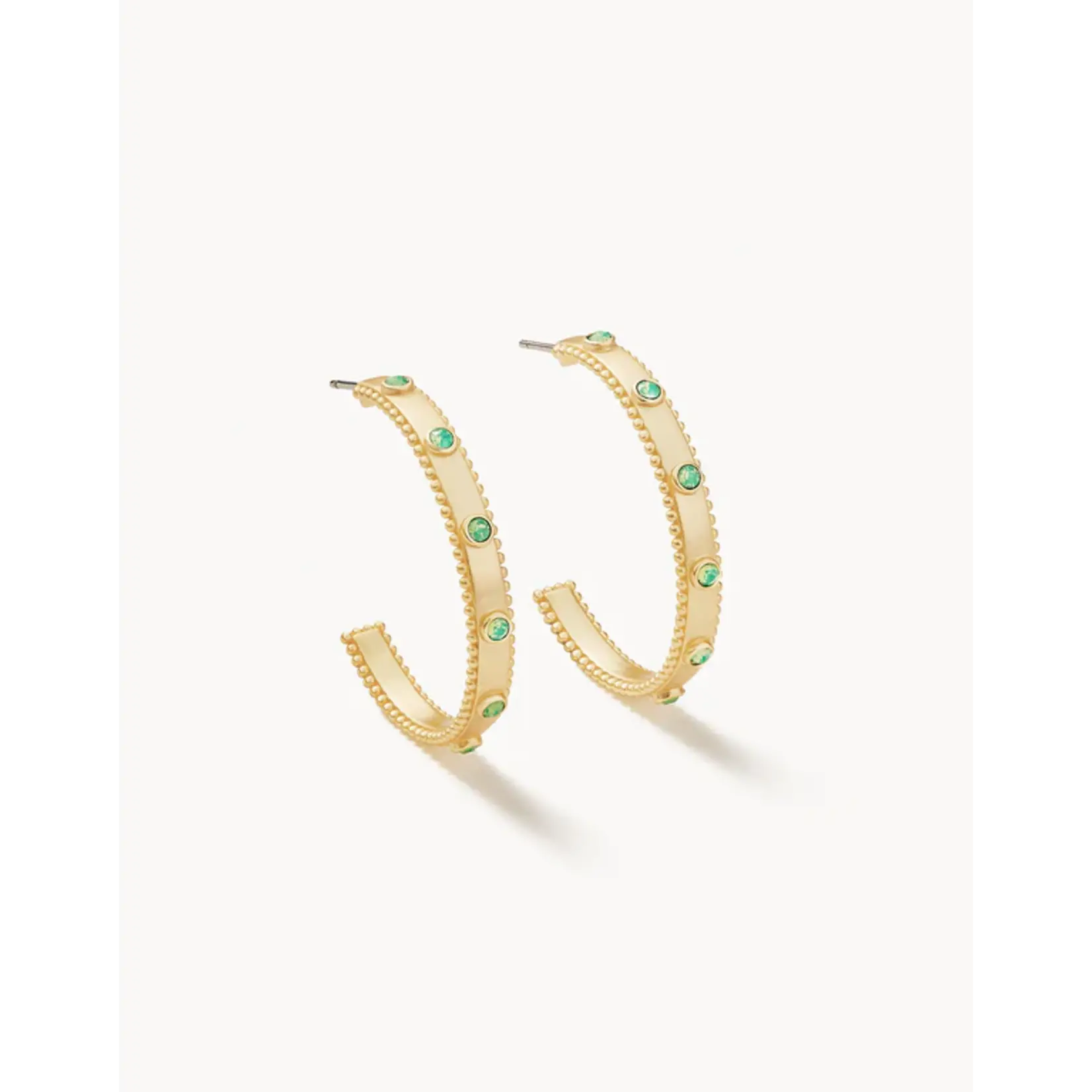 Spartina Atlantic Opal Hoop Earrings Gold