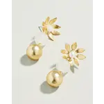 Spartina Chestnut Earrings White