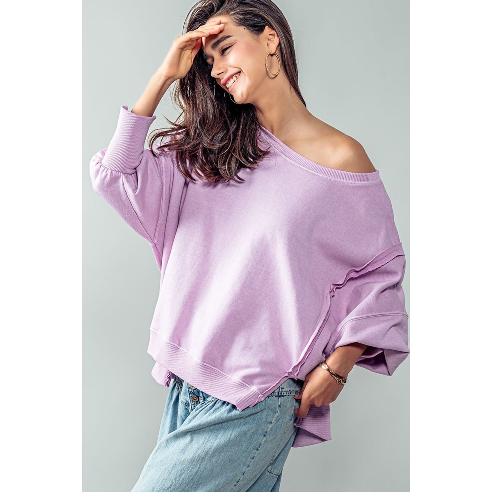 Trend:notes Ashley Lavender Sweatshirt