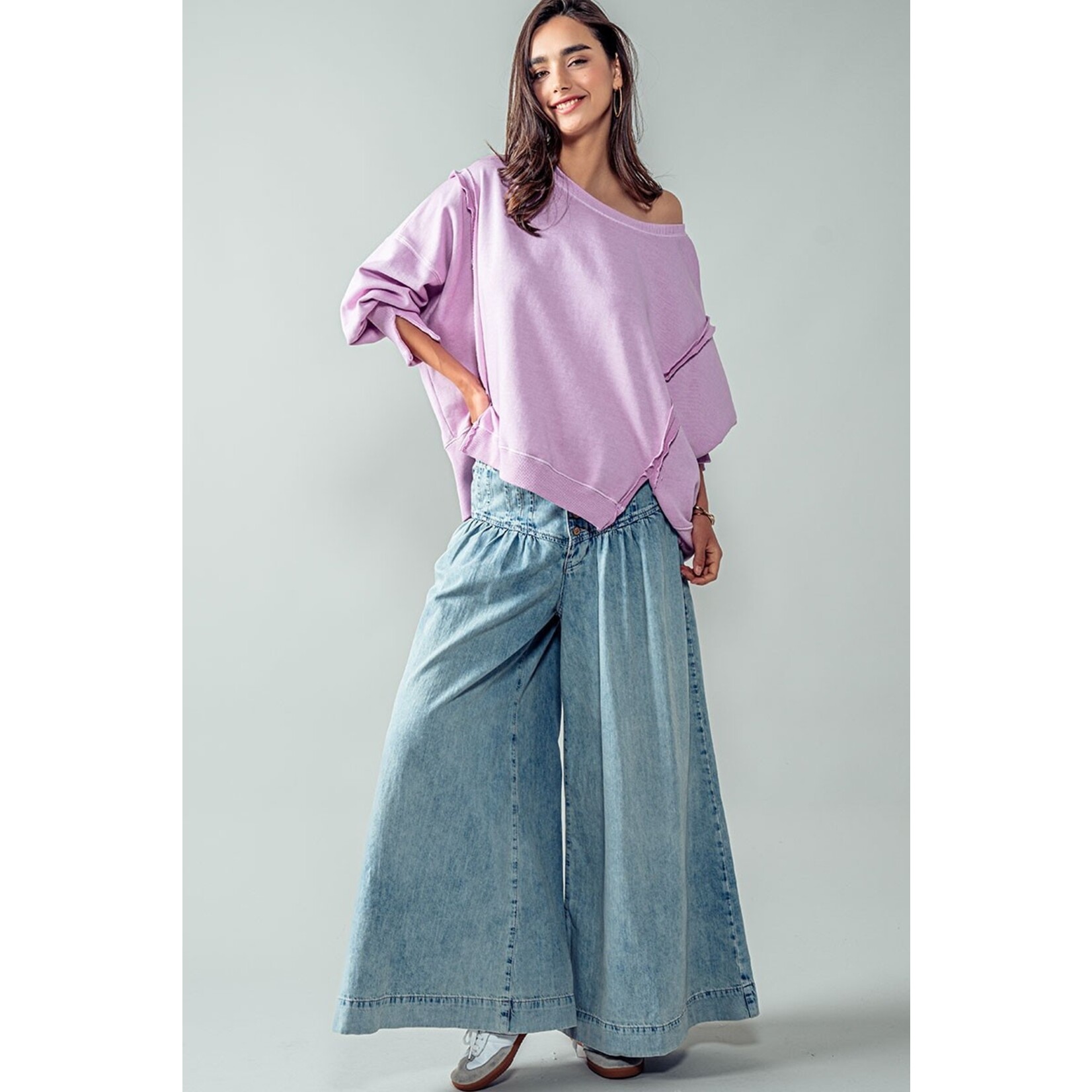 Trend:notes Ashley Lavender Sweatshirt