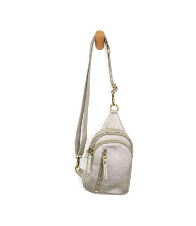Joy Susan Skyler Silver Sling Bag