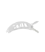 Coconut White Small Flat Square Clip