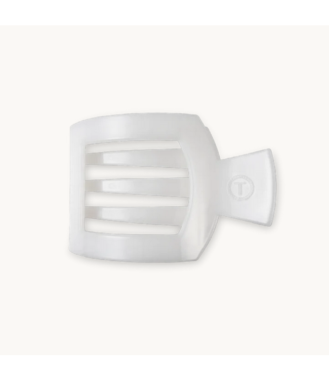 Coconut White Medium Flat Square Clip